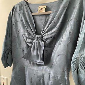 Vintage Grey-blue blouse
